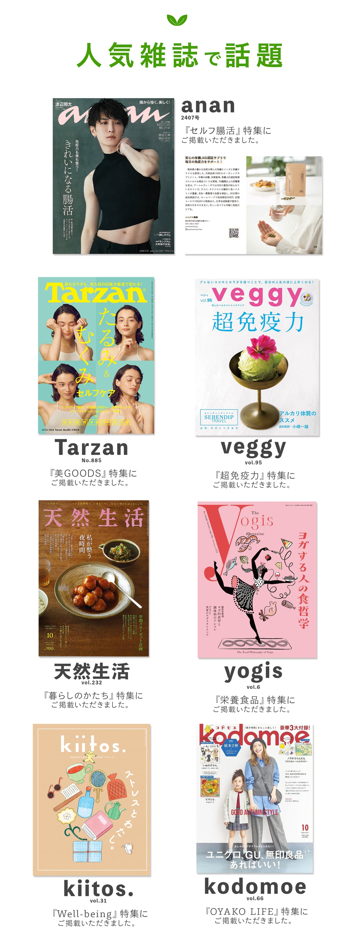 人気雑誌で話題のモリンガサプリ