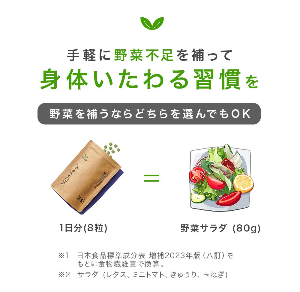 野菜との栄養比較