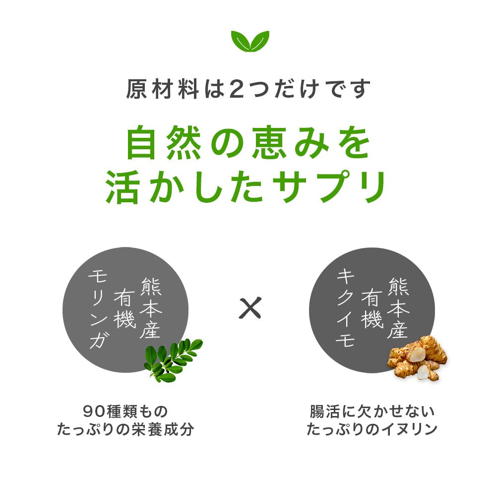 NONケミカル™サプリメント/ モリンガ × キクイモ - ニシジマ農園